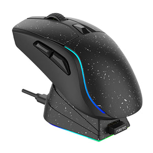 Black Tri-mode Gaming Mouse 6400 DPI RGB Backlight