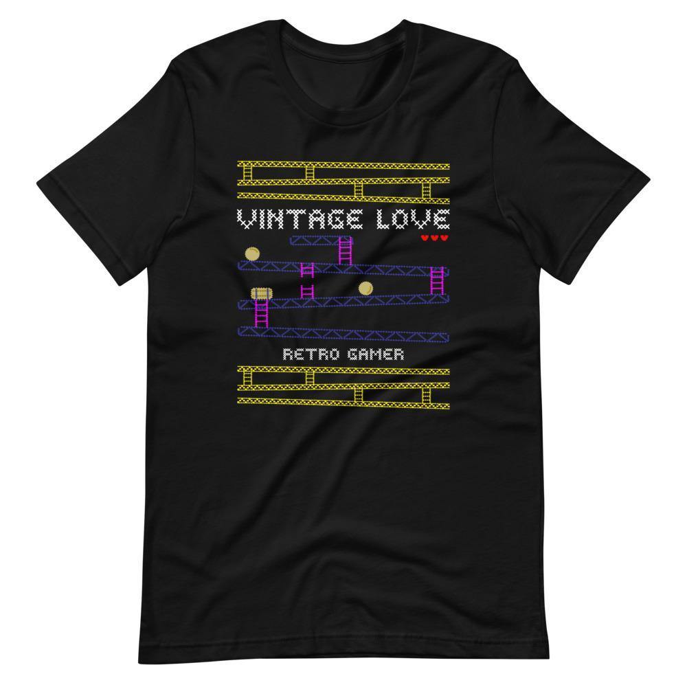 Black Vintage Love Shirt 2D Platformer Game