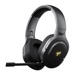 Black 2.4Ghz Wireless Surround Sound Headset Microphone Active Noise Canceling RGB