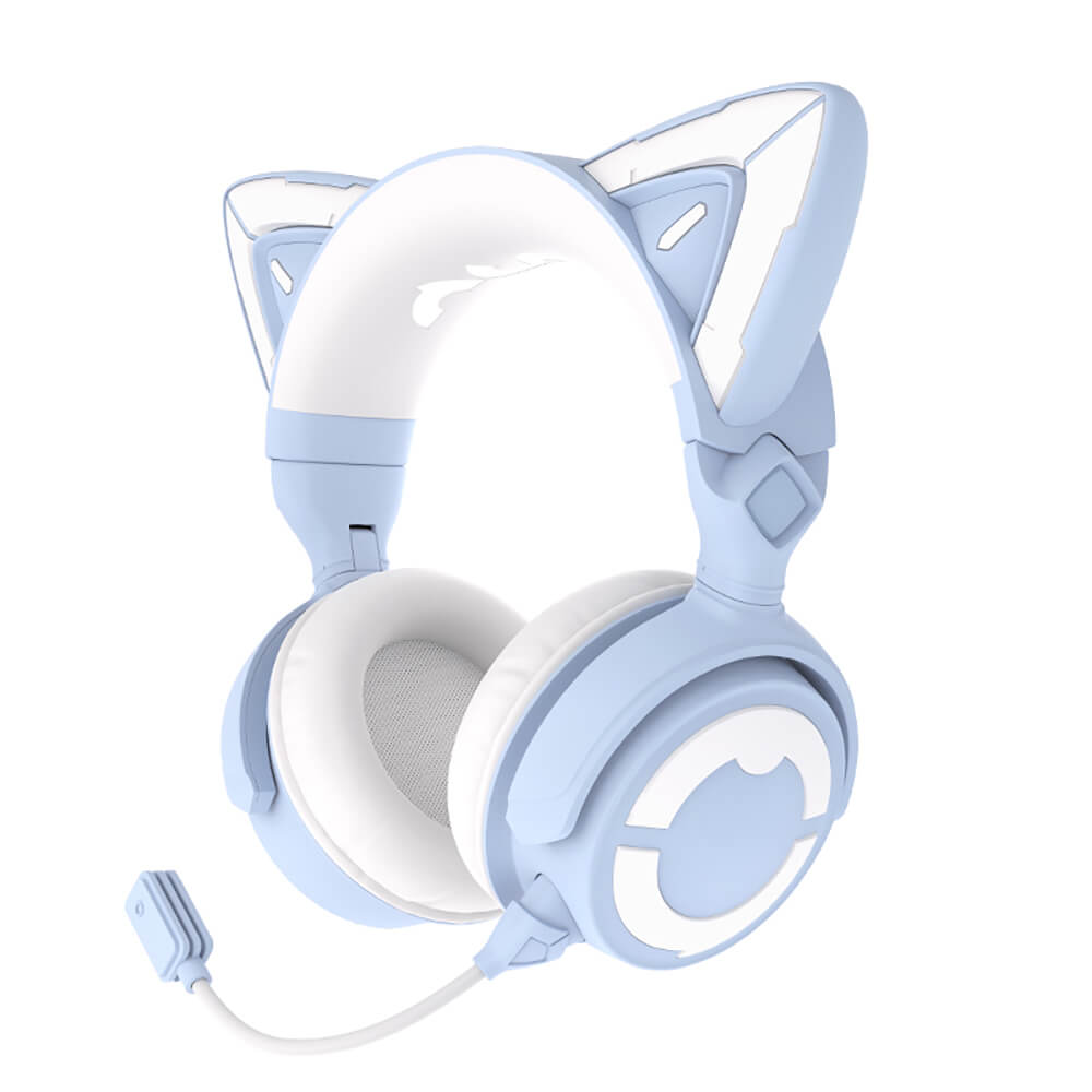 Kawaii Cat Ear Headphones Paw LED Wireless - Dubsnatch