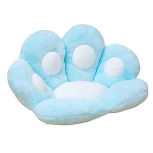 Blue Lovely Pastel Cat Paw Backrest Cushion