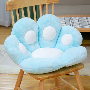 Blue Lovely Pastel Cat Paw Backrest Cushion Picture