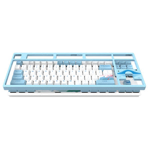 Blue Slim Anime Mechanical Keyboard Hotswap White Backlight USB