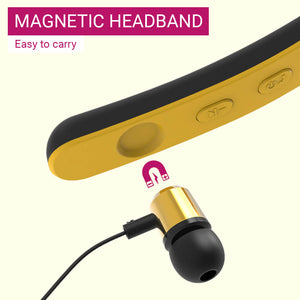 Bluetooth 5.0 Cat Earbuds Magnetic Headband Mic Glow