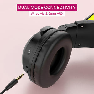 Bluetooth 5.0 Cat Headphones Mic 7.1 Surround Sound RGB Dual Mode Connectivity 3.5mm AUX