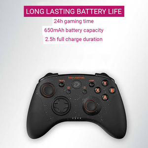 Bluetooth 5.0 Fighter Gamer Controller Dualshock Switch PC Phone Battery Life