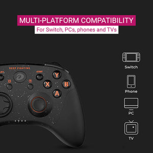 Bluetooth 5.0 Fighter Gamer Controller Dualshock Switch PC Phone Multi-Platform Compatibility