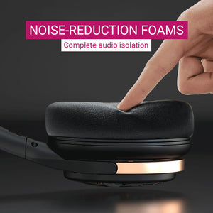 Bluetooth 5.2 Futuristic Armor Design Headphones Deep Bass Noise-Reduction Foams
