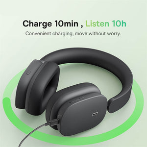 Bluetooth 5.2 Urban Modern Headphones Mic ANC Low Latency Fast Charging