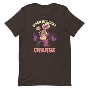 Brown Funny Intrepid Barbarian Bear Tee One Handed Axe
