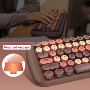 Candy Mechanical Keyboard Multimedia Soft Rounded Keycaps LED Backlight