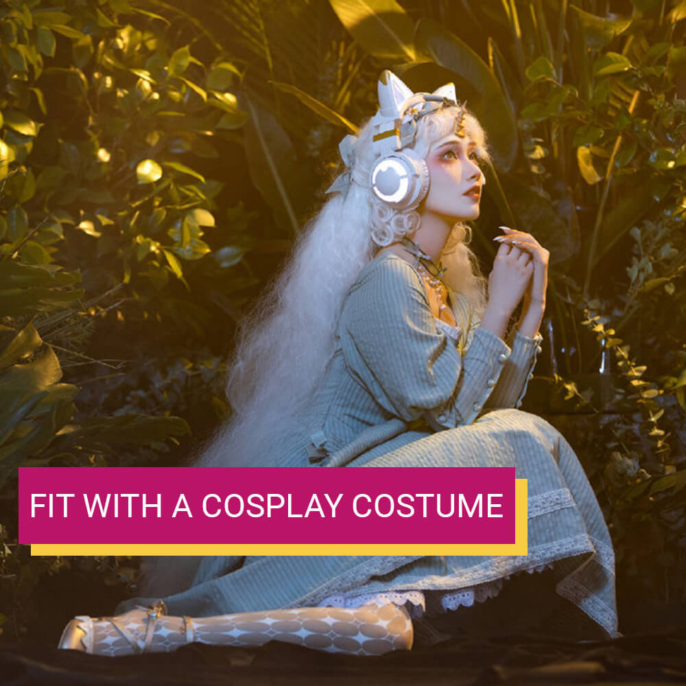 Cat Headphones Wireless 7.1 LED Noise Cancelling Cosplay