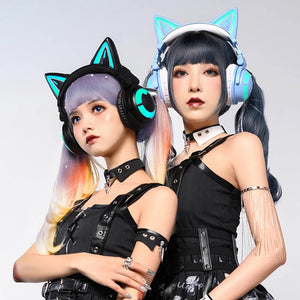 Cat Headphones Wireless 7.1 LED Noise Cancelling Cosplayers
