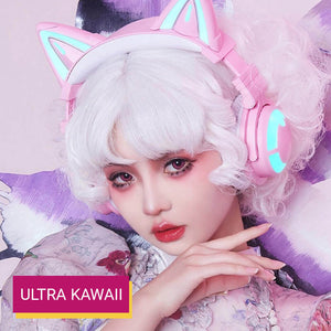 Cat Headphones Wireless 7.1 LED Noise Cancelling Kawaii