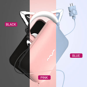 Cat Headset Wireless Noise Canceling Microphone LED Colors