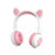 Cute Bear Ear Headphones Bluetooth 5.0 RGB Kids