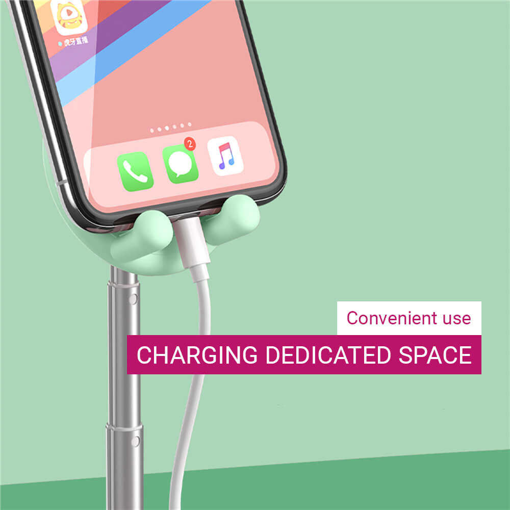 Cute Rabbit Phone Stand Tablet Adjustable Charging Space