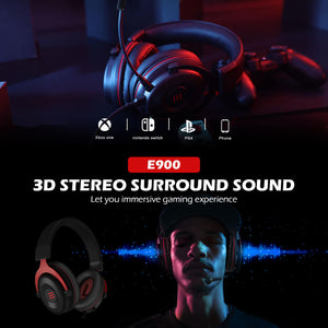 Double Color Gaming Headset Microphone Stereo 3.5mm Jack 3D Stereo Sound