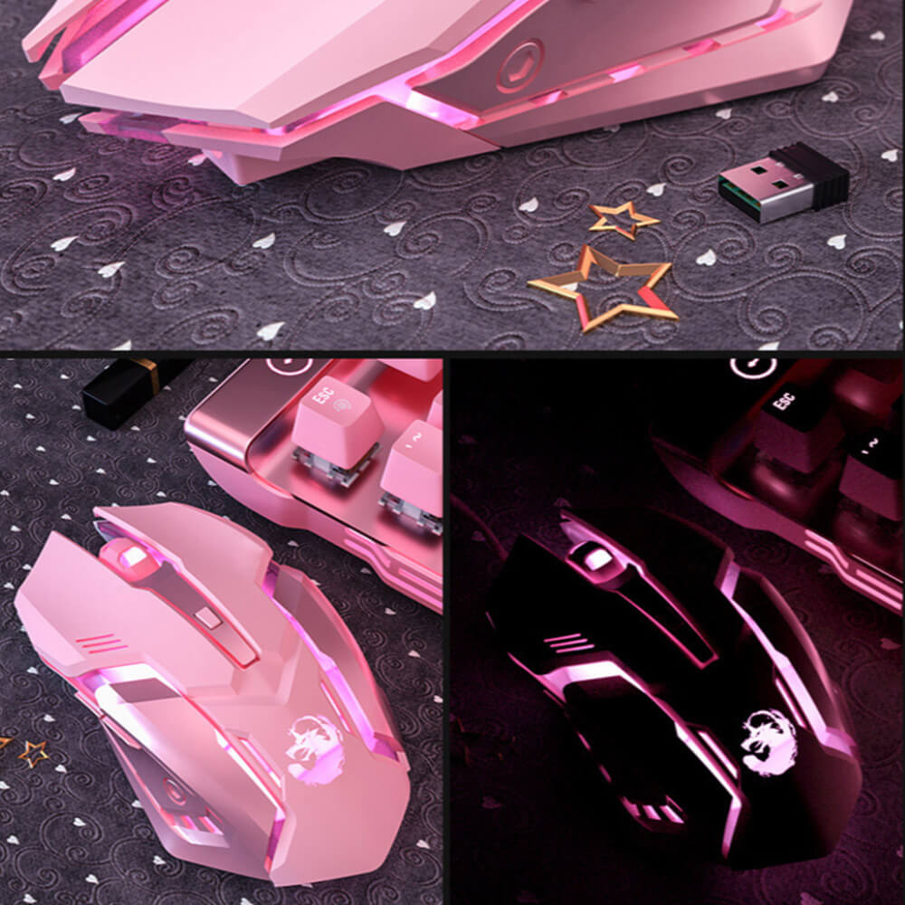 Eagle Mouse Wireless 2400 DPI LED Backlight Girly