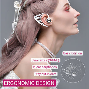 Elf Earbuds Microphone Wireless RGB Ergonomic Design