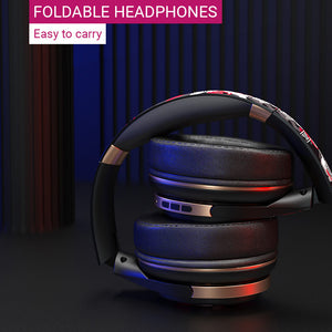 Foldable Bluetooth 5.0 Cartoon Graffiti Headphones Noise Reduction