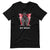 Gaming Shirt - Get Ready - Cyberpunk Style Ninja With Katanas - Red - Black Heather - Dubsnatch