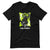 Gaming Shirt - Girl Power - Cyberpunk Female With Sword - Neon Green - Black Heather - Dubsnatch