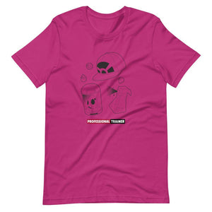 Gaming T-Shirt - Professional Trainer - Monsters Catching Items - Neon Purple - Alternative - Berry - Dubsnatch