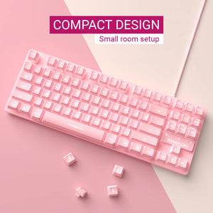 Girl Compact Design Keyboard Multimedia RGB Backlight