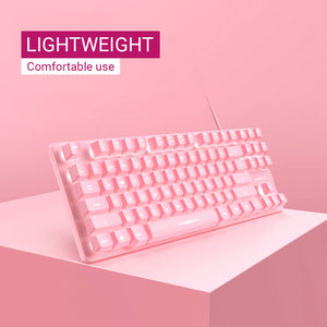 Girl Compact Keyboard Multimedia RGB Backlight Lightweight