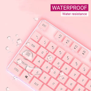 Girly Keyboard Backlight Numeric Keys USB Waterproof