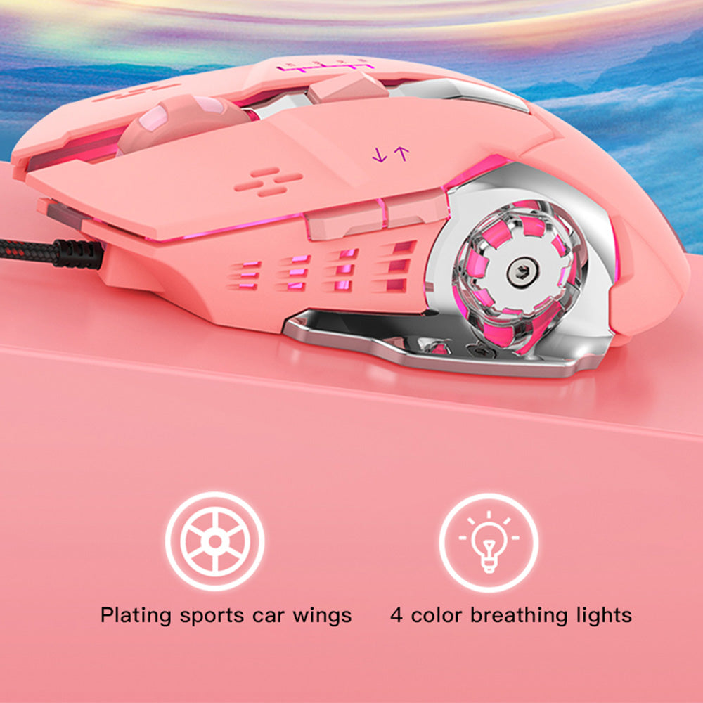 Girly Mouse Optical 3200 DPI USB Backlight - Dubsnatch