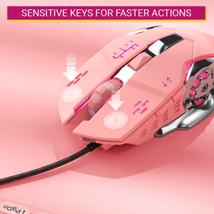Girly Mouse Optical 3200 DPI USB Backlight Sensitivity