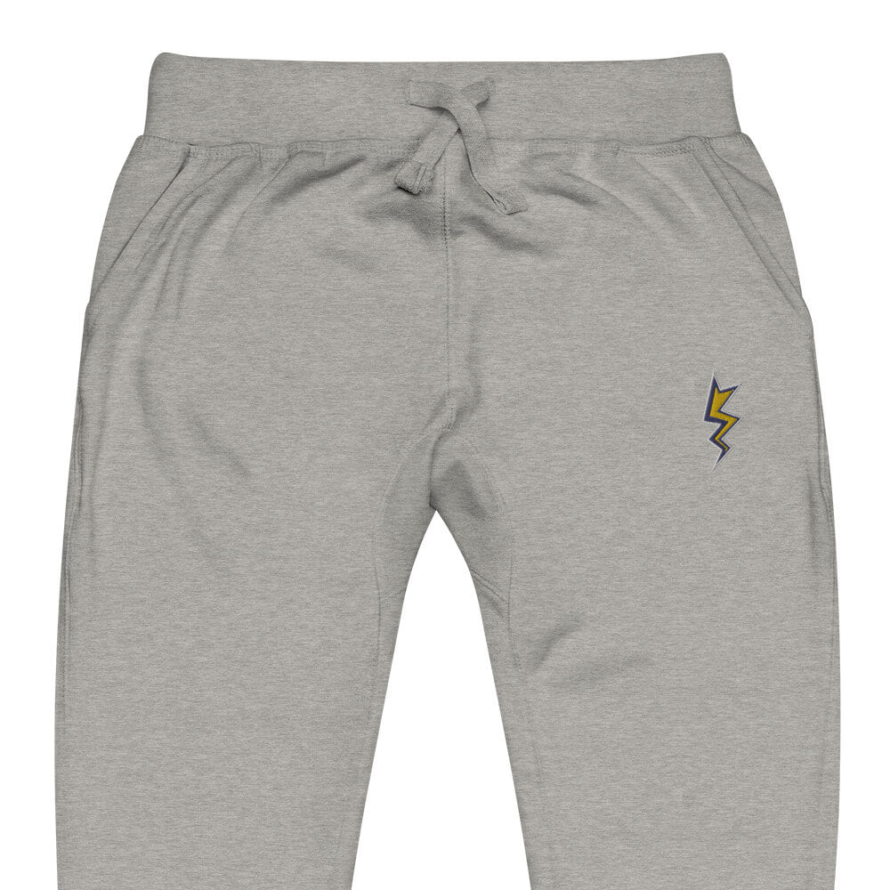 Gray Dubsnatch Fam Lightning Sweatpants Front View