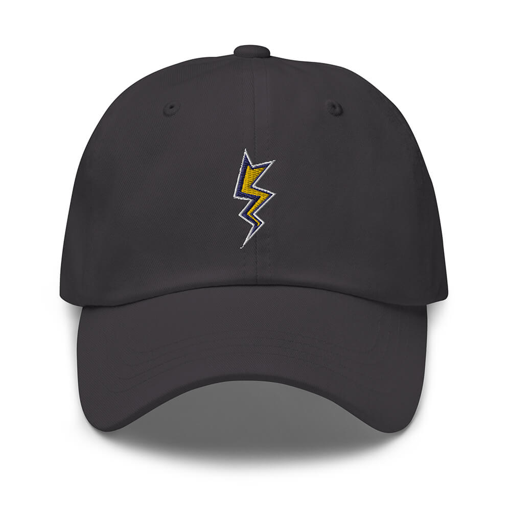 Gray Dubsnatch Fam Lightning Cap Front