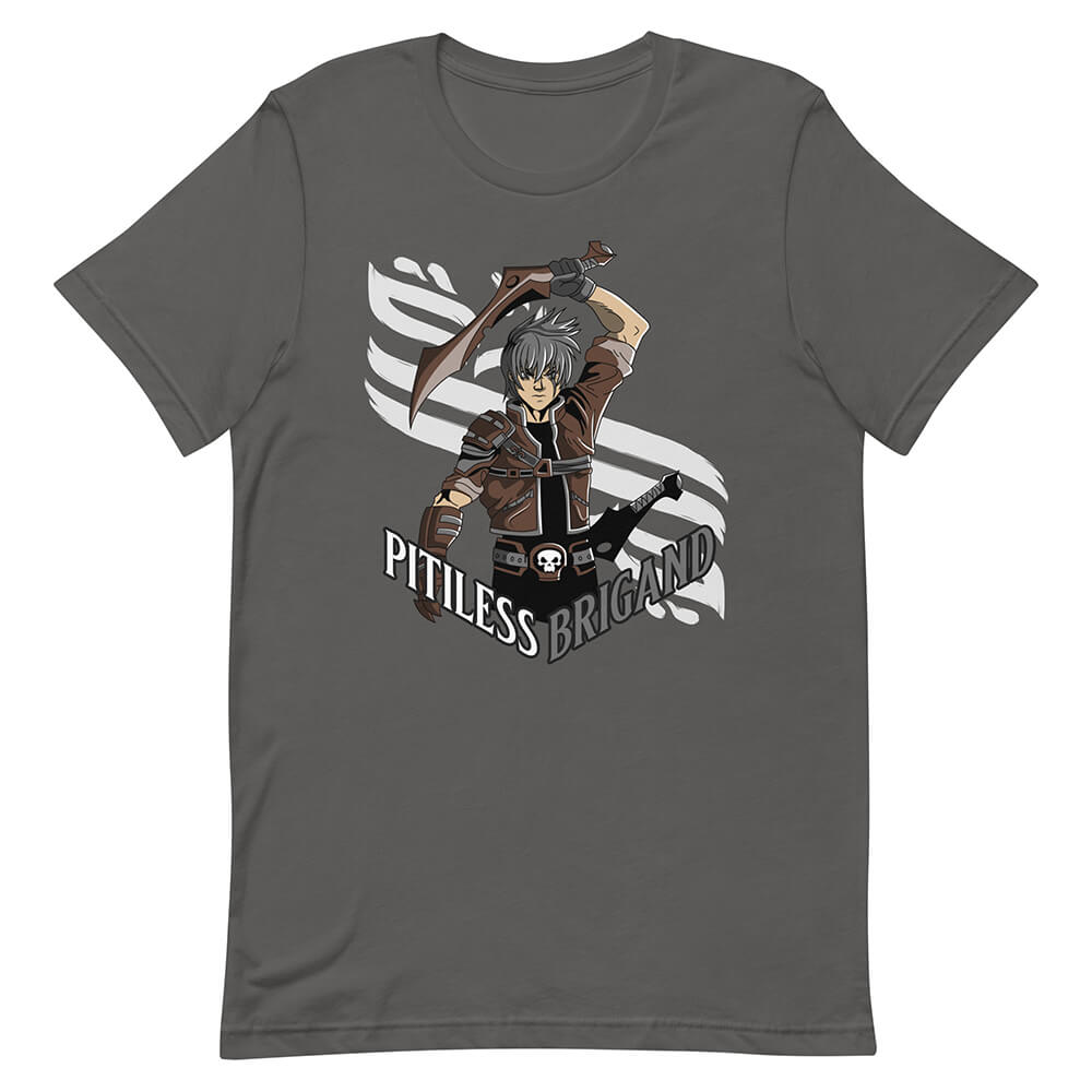 Gray Pitiless Brigand Party Villain Shirt Sword Specialization