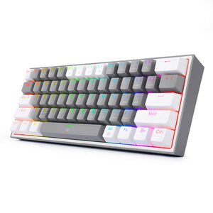 Gray Slim Double Color Mechanical Keyboard RGB Backlight USB