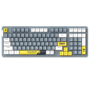 Gray Tri-Color Mechanical Keyboard Hotswap RGB Backlight