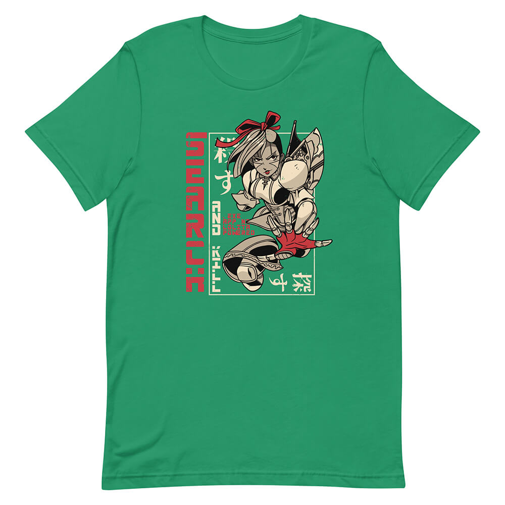 Green Unstable Cyberpunk Lolita Android Tee Machine Evolution