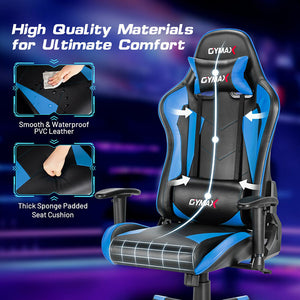 High Back Racing Performance Gaming Chair Reclining Backrest Comfortable Design