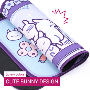 Large Cute Bunny Design Mouse Pad Anti-Slip