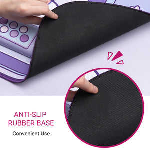 Large Cute Bunny Mouse Pad Anti-Slip Rubber Base