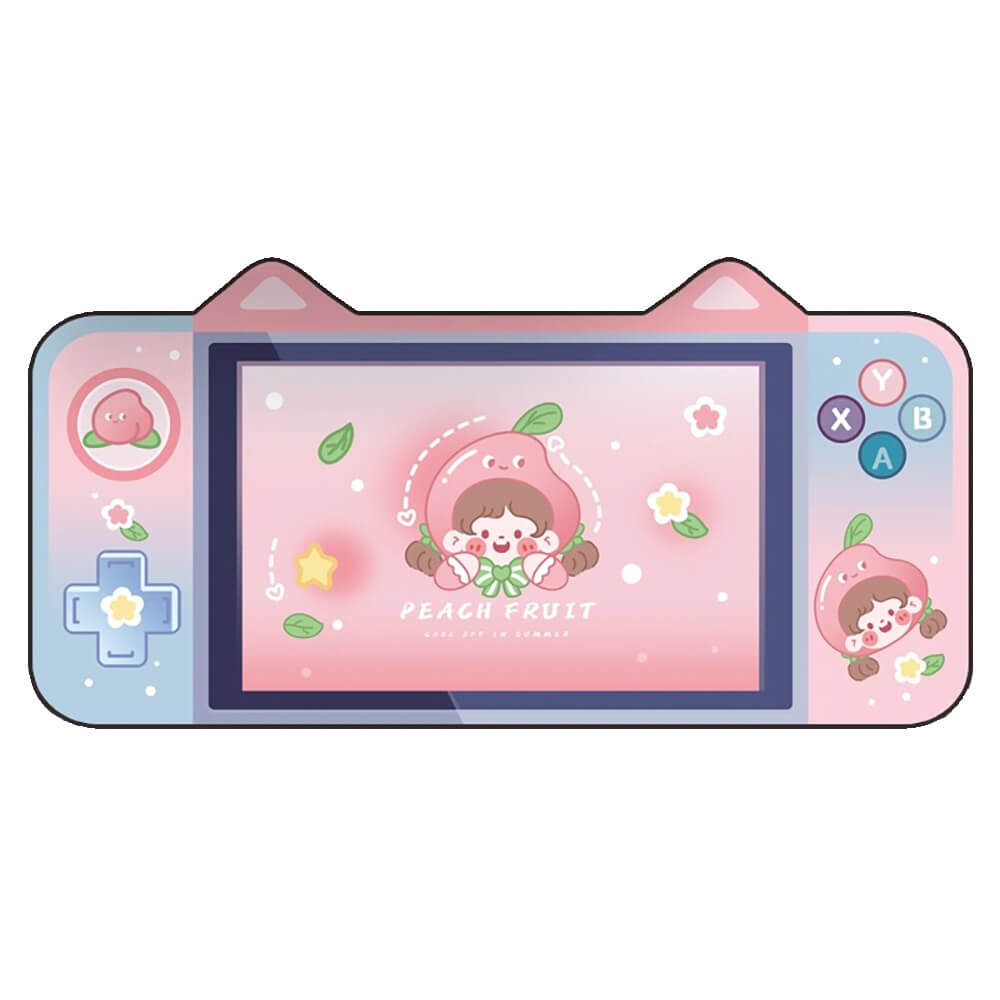 Large Peach Fruit Girl Mouse Pad Anti-Slip