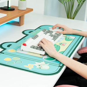 Large Valiant Green Frog Mouse Pad Non-Slip Desk Setup