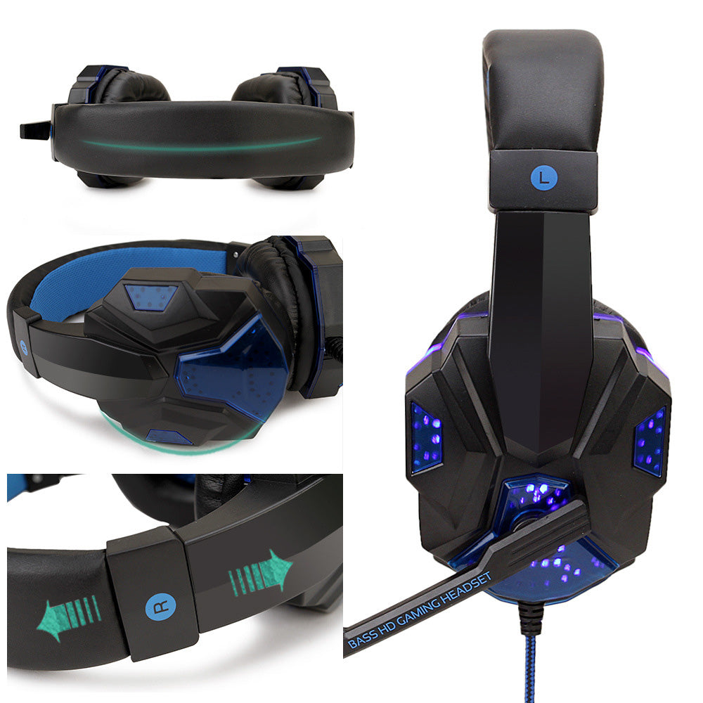 Docooler V3 RGB Premium Gaming Headset Wired USB with Omni-Directional  Microphone， Detachable HyperClear Cardioid Mic 50mm Driv並行輸入 セール直営店  スマホ、タブレット、パソコン