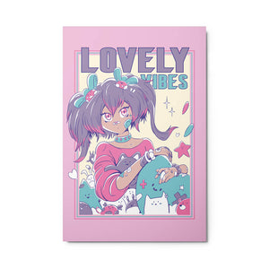 Lovely Double Ponytail Girl Metal Poster Harajuku Style 24*36"