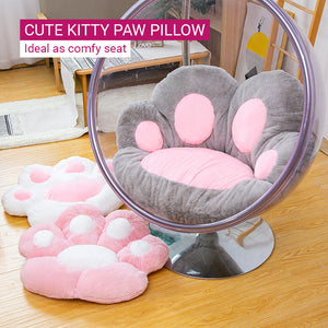 Lovely Pastel Cat Paw Backrest Cushion