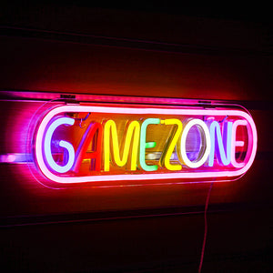 Luminous Game Zone Neon Sign LED Light Effect