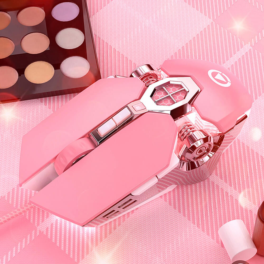 Mechanical Mouse Macro 3200 DPI Quiet Backlight Girly