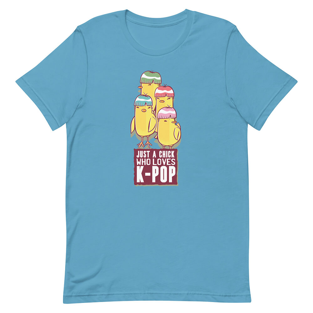 Medium Turquoise Amusing Kpop Chick Group Shirt Colorful Hairstyles